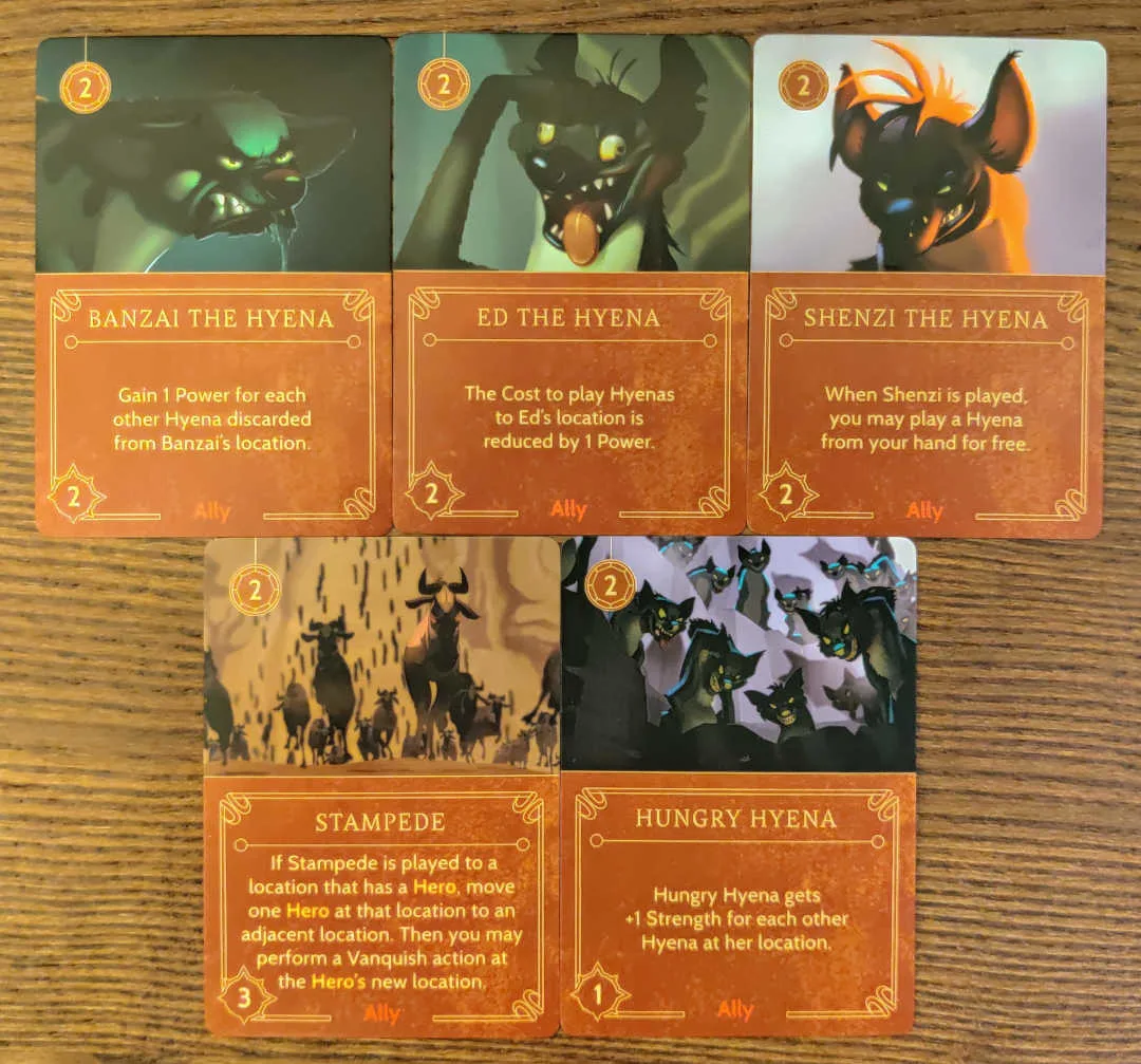 scar disney villainous ally cards