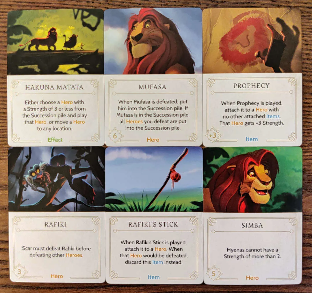 Scar Disney Villainous Annoying fate cards