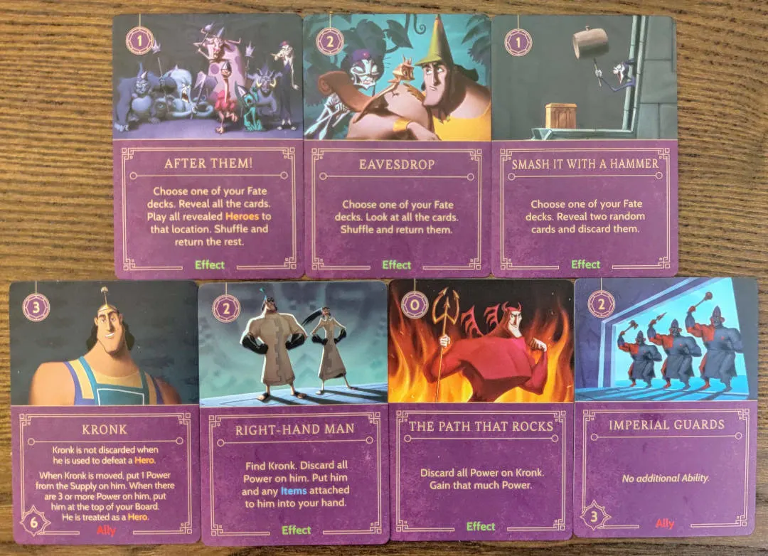 Important cards to win from Yzma's Disney Villainous deck