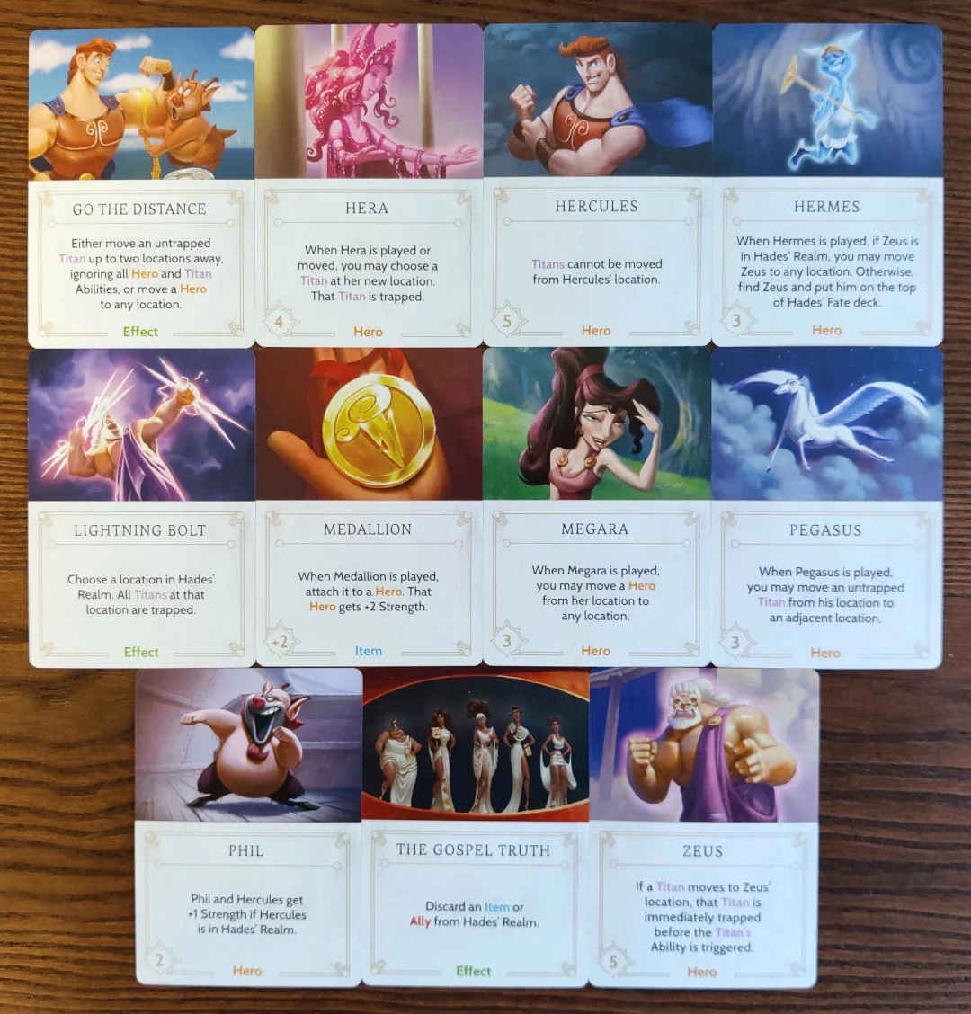 Disney Villainous Hades Fate-Deckkarten
