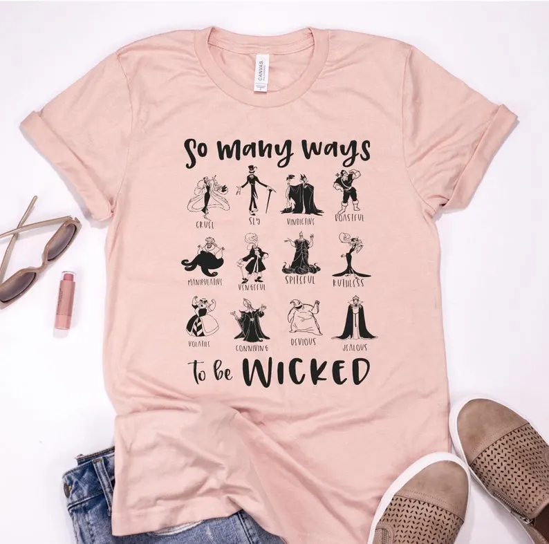 Disney-Bösewicht T-Shirt. Bildnachweis: Mod Tees auf Etsy.