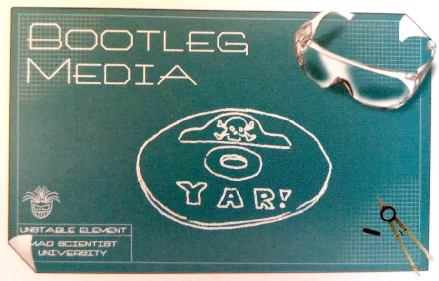 The Bootleg Media card from Mad Scientist University