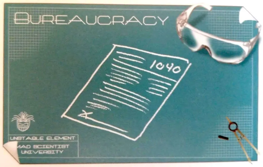 The bureaucracy card from Mad Scientist University