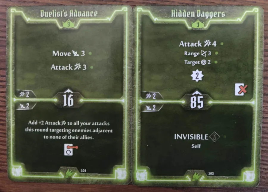 Scoundrel cards level 3 - Duelist's Advance, Hidden Daggers