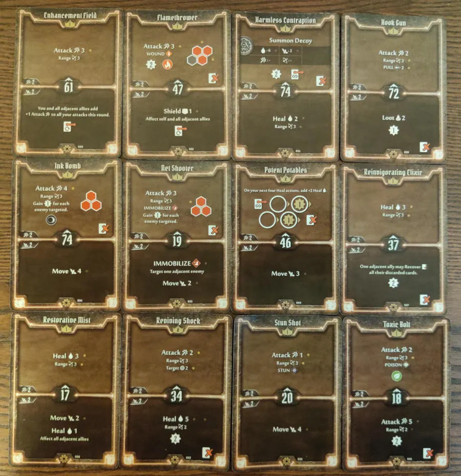 Tinkerer Level X cards - Potent Potables, Reviving Shock and Volatile Concoction