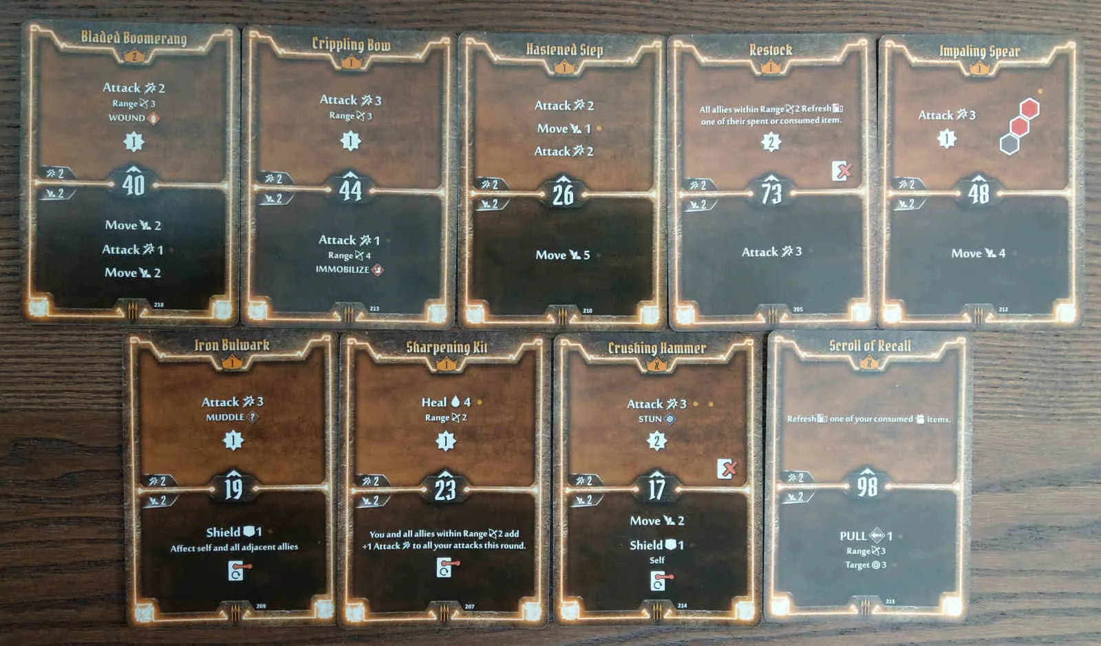 Level 2 Quartermaster deck cards