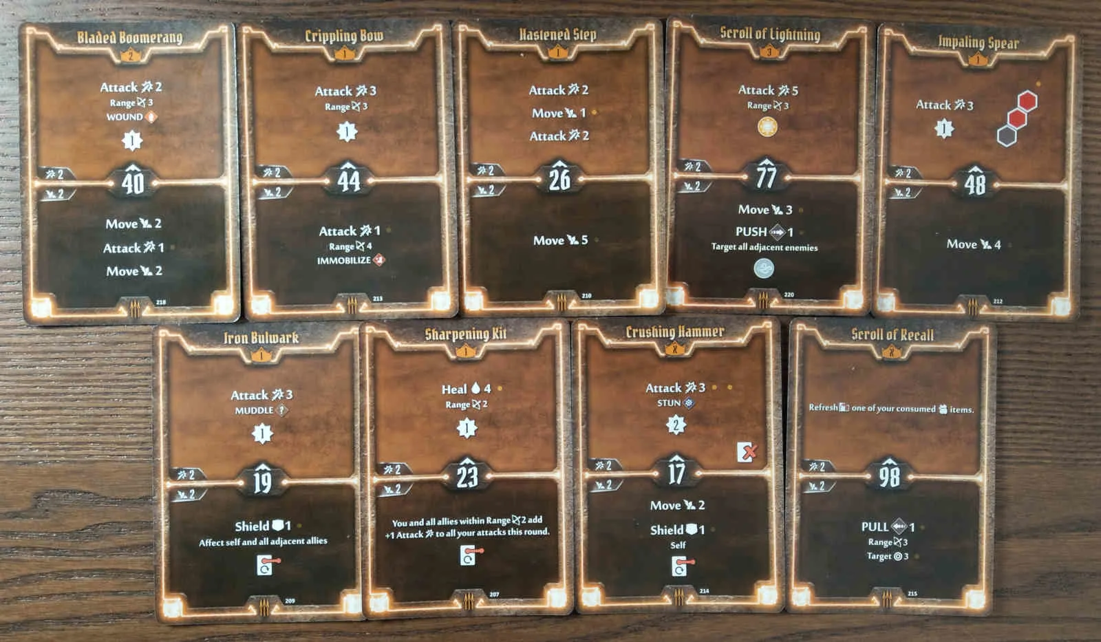 Level 3 Quartermaster build deck cards