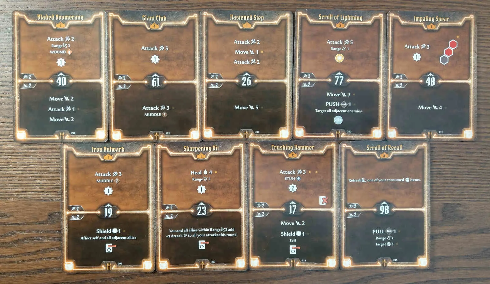 Level 4 Quartermaster build deck cards
