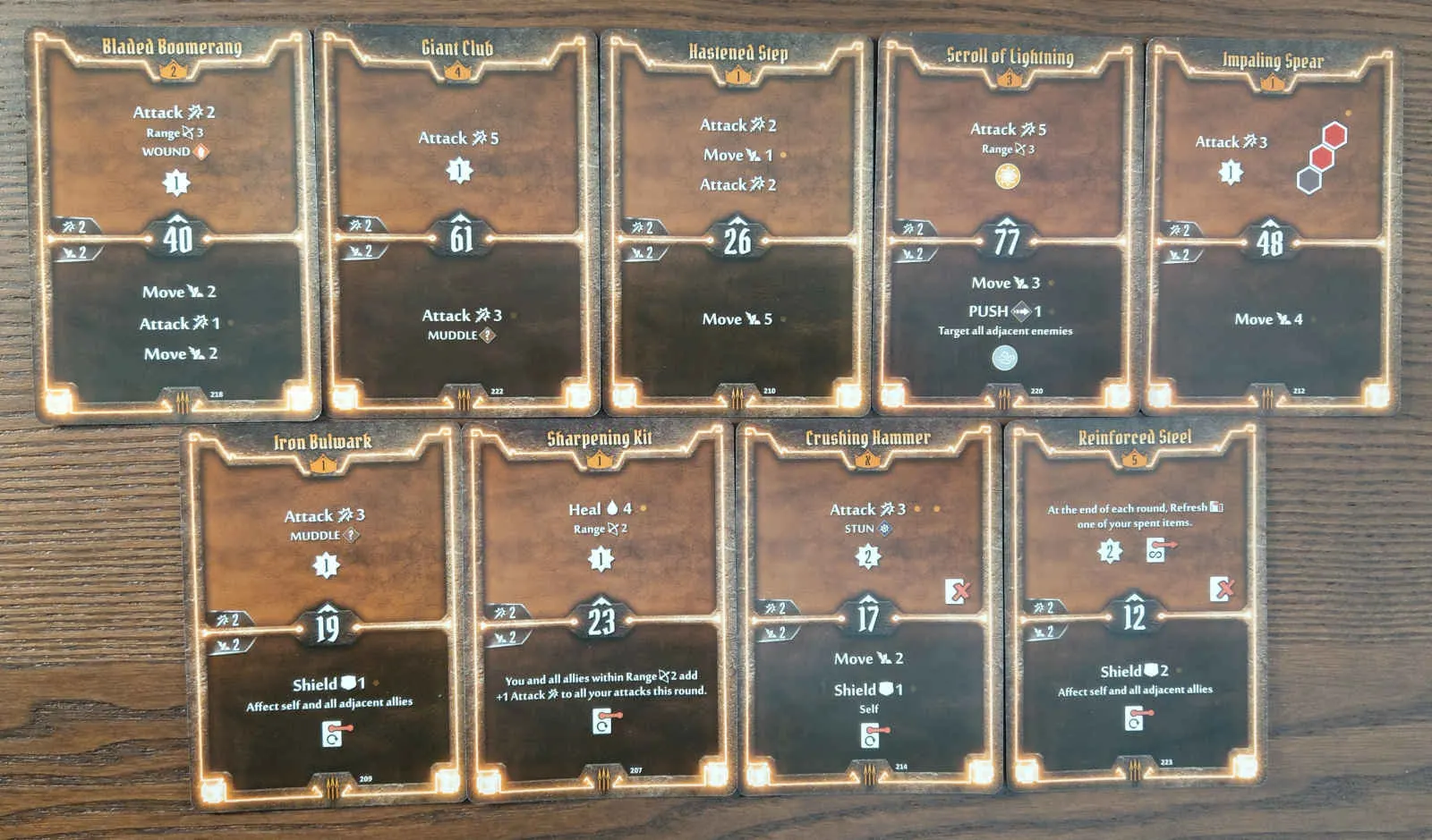 Level 5 Quartermaster build deck cards