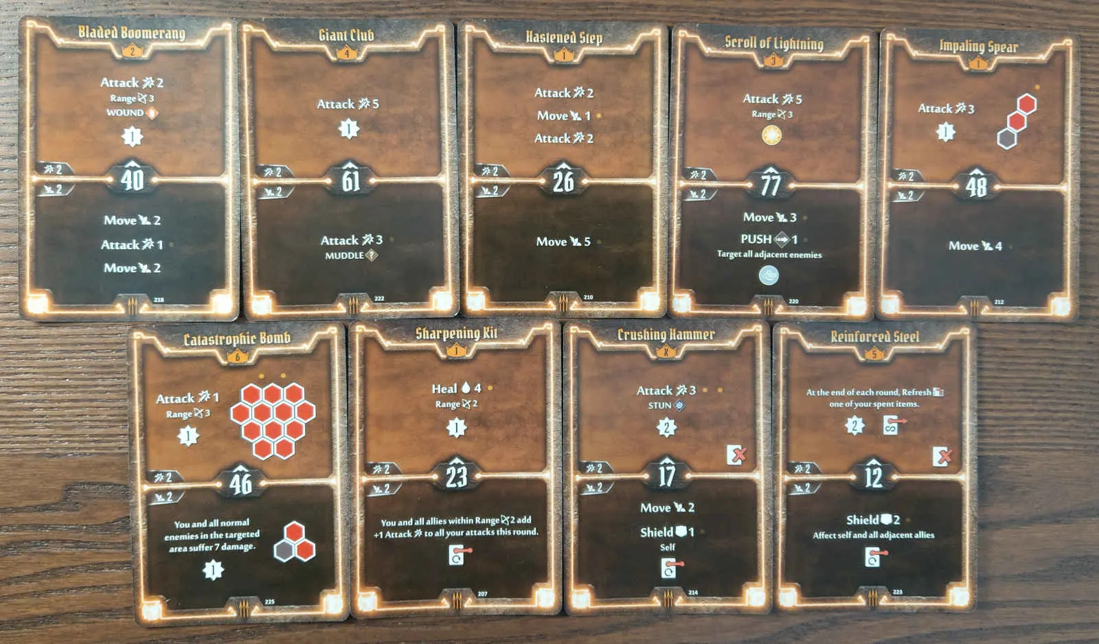 Level 6 Quartermaster build cards