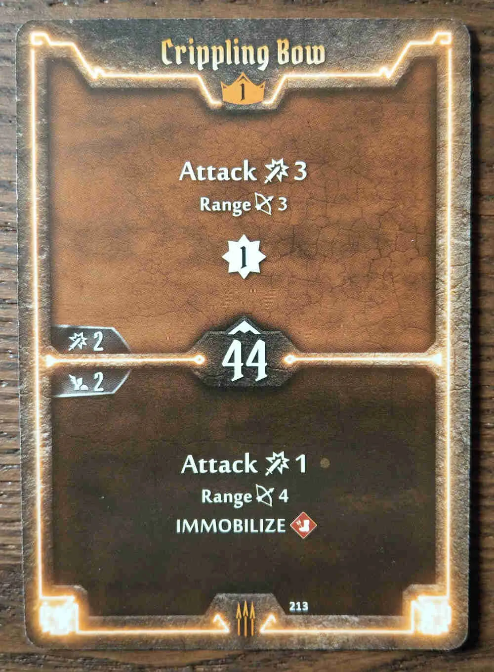 Level 1 Quartermaster card Crippling Bow