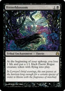 Bitterblossom MtG card. Image: Wizards of the Coast.
