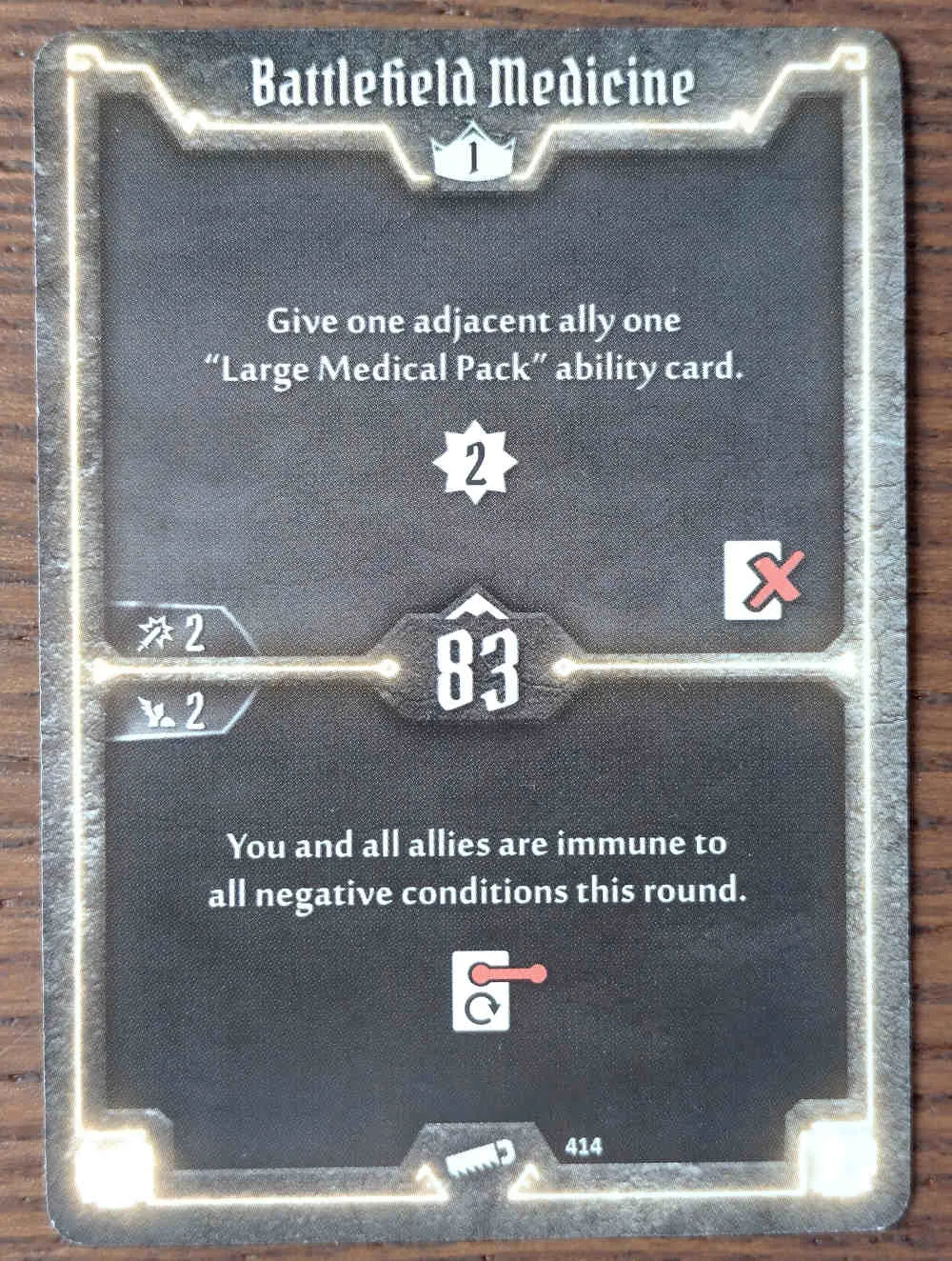 Level 1 Sawbones card Battlefield Medicine