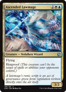MTG card Ascended Lawmage. Image: Wizards of the Coast.