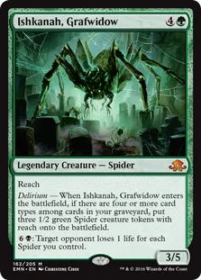 MTW card Ishkanah, Grafwidow. Image: Wizards of the Coast.
