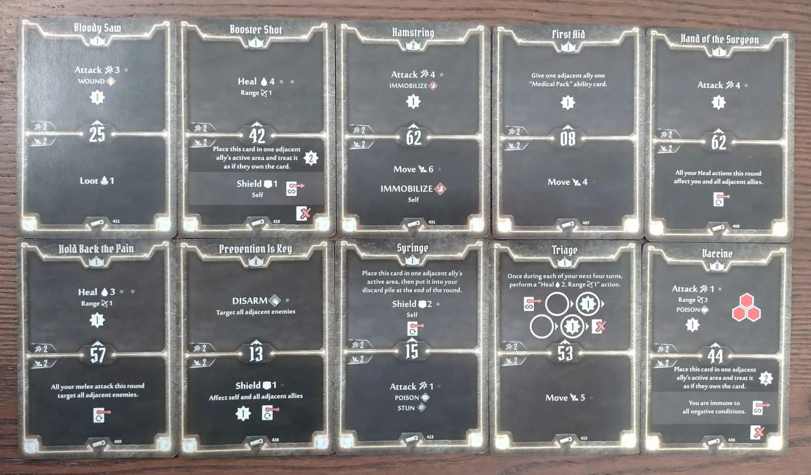 Sawbones level 2 build cards