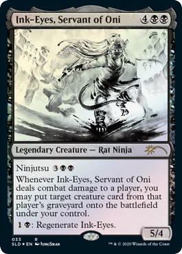 MTG-Karte Ink-Eyes, Dienerin von Oni. Bild: Wizards of the Coast.