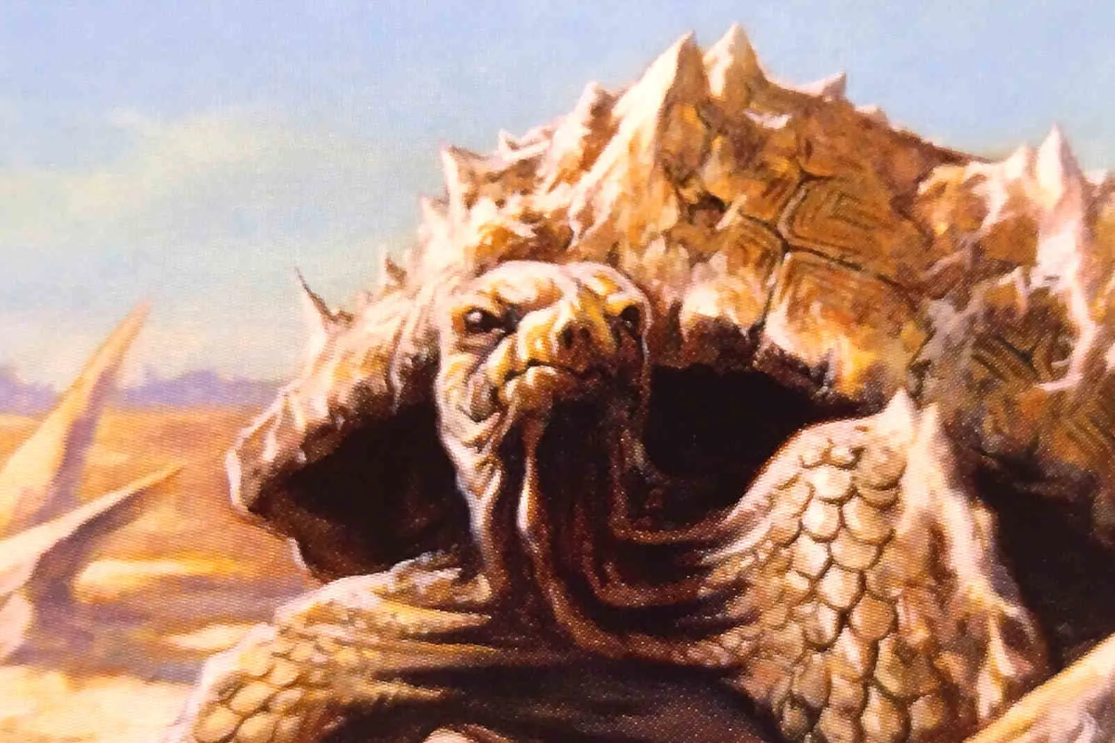 Calcite Snapper MTG shroud card illustration. Image: Wizards of the Coast. Artist: David Palumbo.