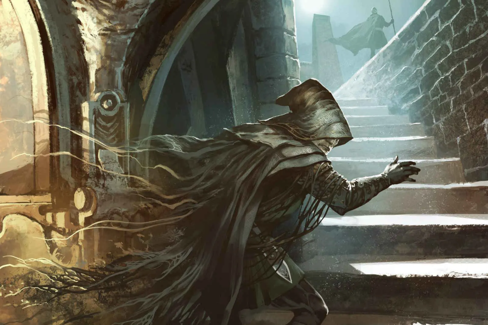Shadowmage Infiltrator MTG Fear card illustration. Copyright: Wizards of the Coast. Artist: Thomasz Jedruszek.