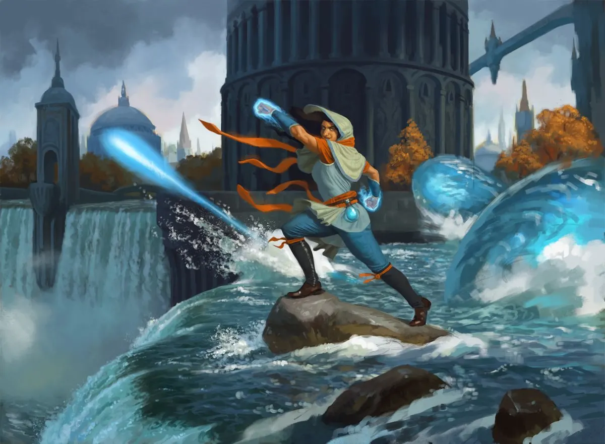 Omnispell Adept MTG card art. Copyright: Wizards of the Coast. Artist: Jason Rainville. 