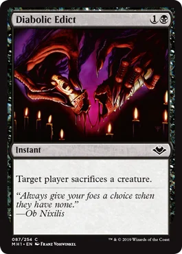 diabolic edict mtg card