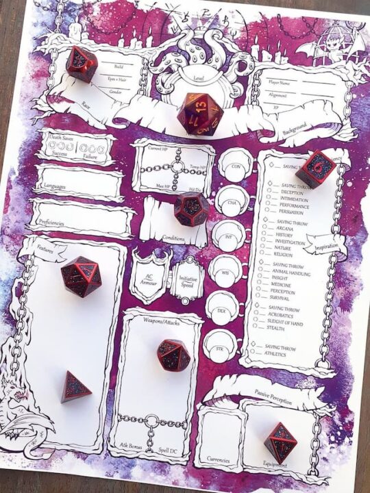 The Best DnD Character Sheets Custom, Online, Printable + Fillable!
